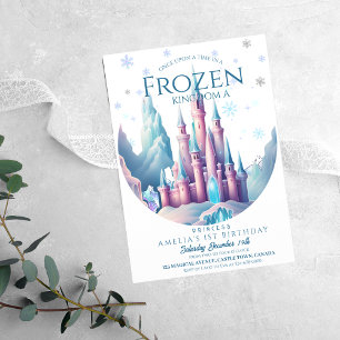 Invitation Ice Anniversaire Cartoon Château 1ère Partie