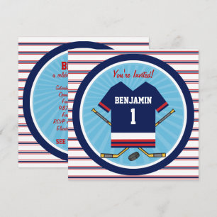 Invitation Ice Hockey Jersey V2 1er anniversaire