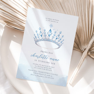 Invitation Ice Princess Winter Girl Anniversaire