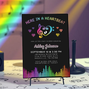Invitation Ici dans un Battement de coeur Arc-en-ciel Musique