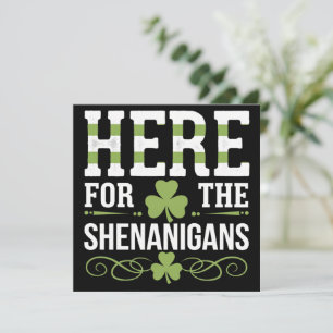 Invitation Ici Pour Les Shenanigans Irlande St. Patrick
