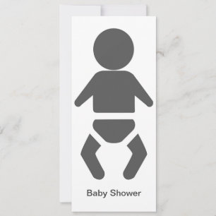 Invitation Icon Baby Grey