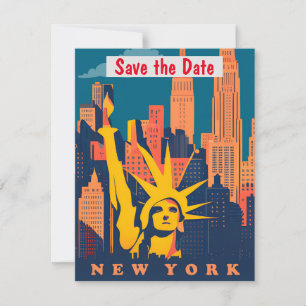 Invitation icône de la skyline de New York City