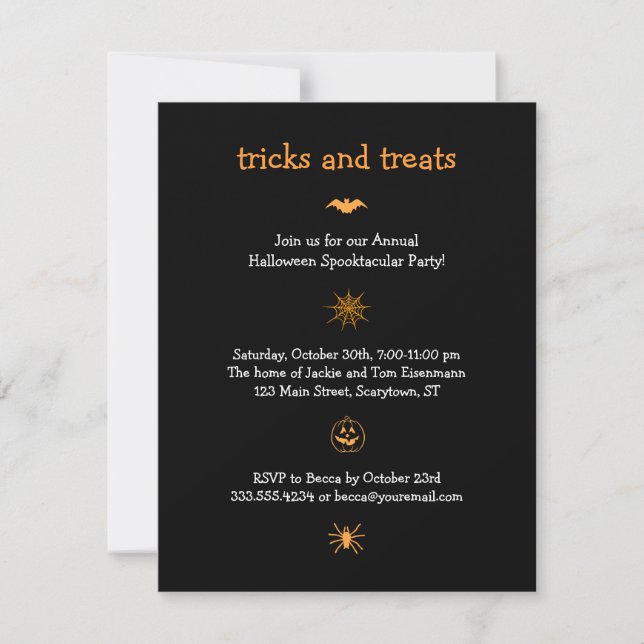 Invitation Iconic Halloween Party (Devant)