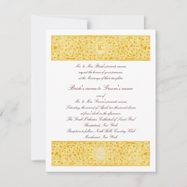 Invitation ICXC Gold (Devant)