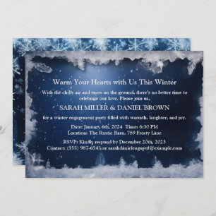 Invitation Icy Blue Winter Wonderland