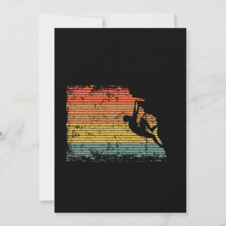 Invitation Idée cadeau vintage de l'grimpeur d'Escalades