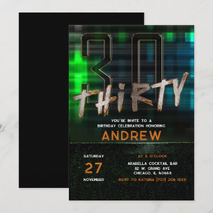 Invitation Idées de fête d'anniversaire de 30 ans pour les ho