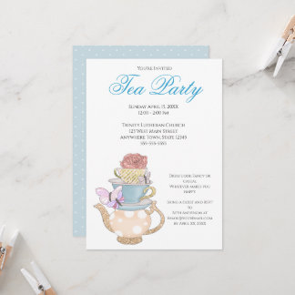 Invitation Idées de la fête du thé pour femmes du printemps