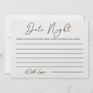 Invitation Idées de nuit personnalisées Jeu de Fête des marié
