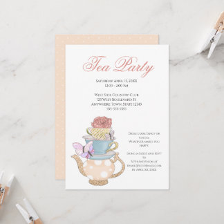 Invitation Idées de Tea Party
