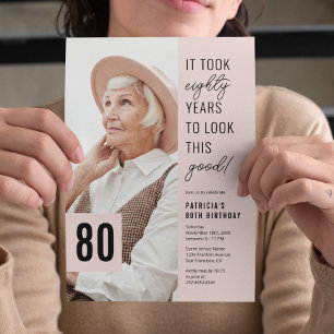Invitation Il a fallu 80 ans pour avoir cette belle photo d'a