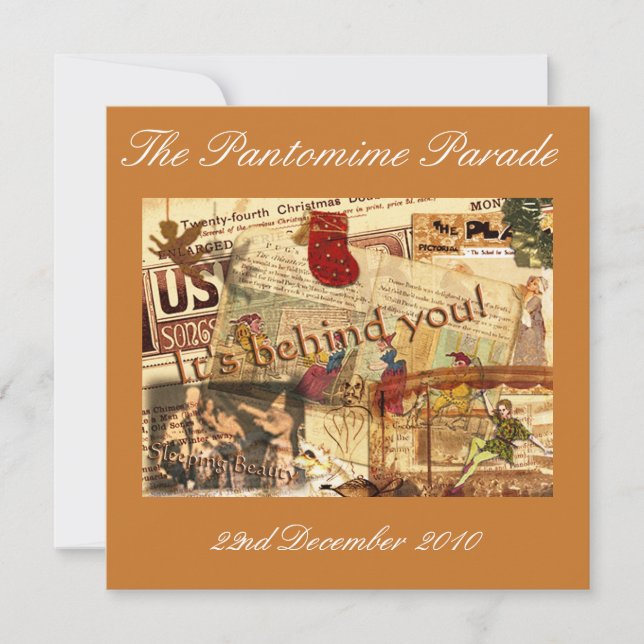 Invitation Il est derrière vous ! (Devant)