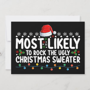 Invitation Il Est Probable Que Le Vilain Chandail De Noël Soi