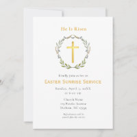 Il est ressuscité Croix Service de Pâques au lever