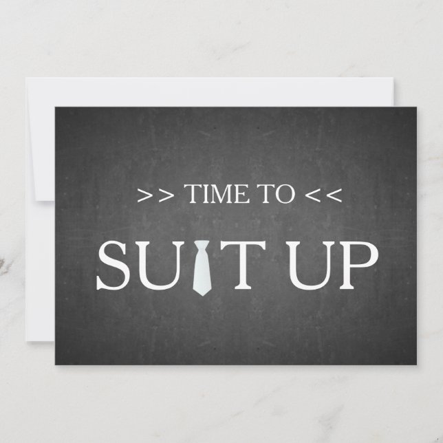 Invitation Il est temps d'adapter Black Chalk Board Red Crava (Devant)