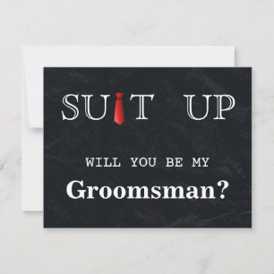 Invitation Il est temps d'adapter Black Chalk Board Red Crava