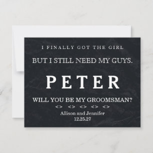 Invitation Il est temps d'adapter Black Chalk Board Red Crava