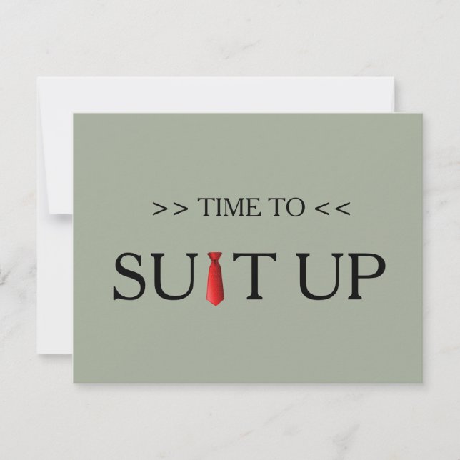 Invitation Il est temps d'adapter Black Chalk Board Red Crava (Devant)
