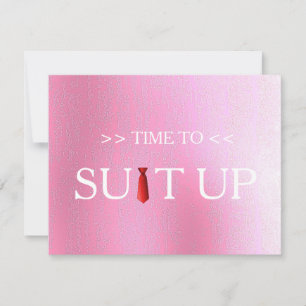 Invitation Il est temps d'ajouter un flou de Cravate rouge Ar