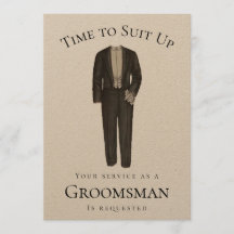 Il est temps de convenir à Groomsman Proposition V