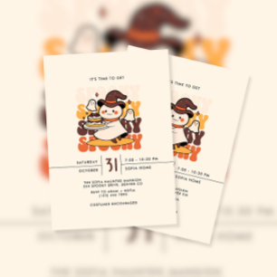 Invitation Il est temps d'obtenir Éffrayant Haloween Party
