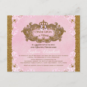 Invitation Il était une fois princesse Birthday