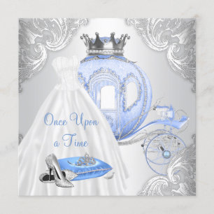 Invitation Il était une fois princesse fête d'anniversaire
