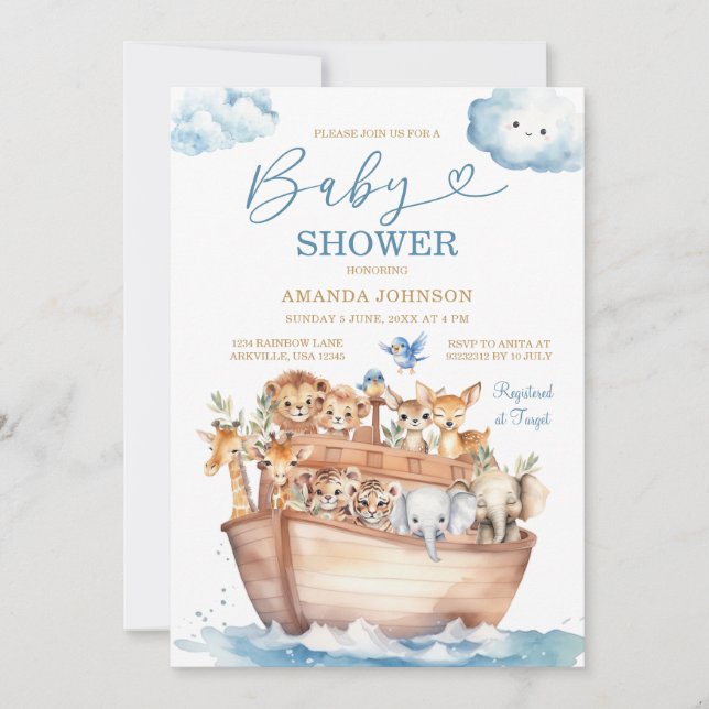 Invitation Il fait froid à l'extérieur du Baby shower d'ornem (Devant)