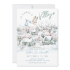 Il Faut Un Village Stork Winter Boy Baby shower