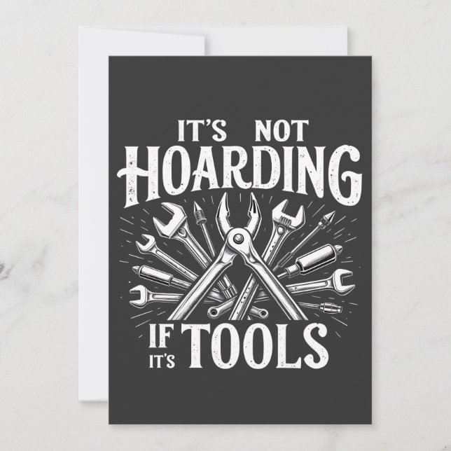 Invitation Il n’y a pas d’Hoarding Si c’est des outils Mécani (Devant)