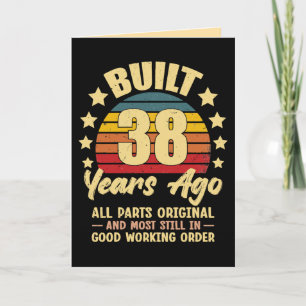 Invitation Il y a 38 ans Toutes les pièces d'origine 38e anni