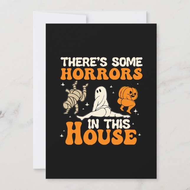 Invitation Il Y A Des Horreurs Dans Cette Maison Drôle Humour (Devant)