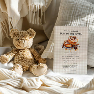 Invitation Il y a un petit pain dans le Baby shower Neutre du