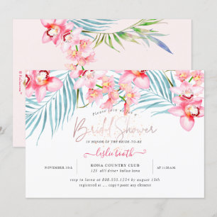 Invitation Île aux orchidées PixDezines, Fête des mariées tro