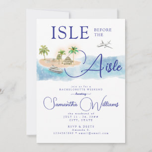 Invitation Île tropicale Palm Tree Destination Bachelorette