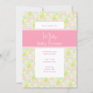 Invitation illusima Peinture Baby shower