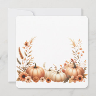 Invitation Illustration à l'aquarelle d'automne élégante