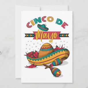 Invitation Illustration Cinco De Mayo, 1/2