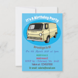 Invitation Illustration classique de van