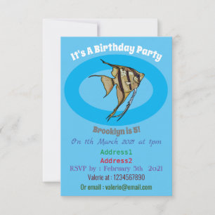 Invitation Illustration d'angelfish