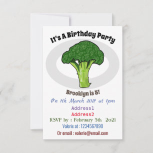 Invitation Illustration de Broccoli