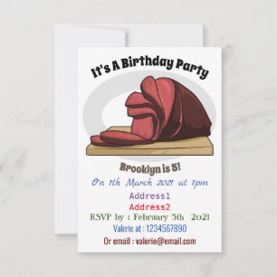 Invitation Illustration de jambon