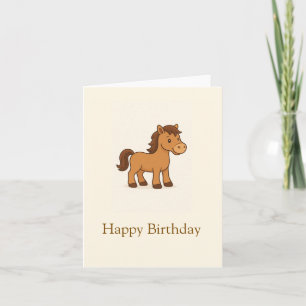 Invitation Illustration de Kawaii Horse