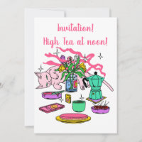 Illustration de Kitty Cat's Tea à midi