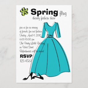 Invitation Illustration de la mode du printemps