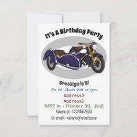 Illustration de moto pourpre Sidecar