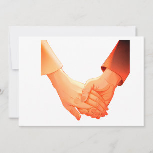 Invitation Illustration de Mug à main qui se tiennent romanti