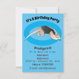 Invitation Illustration de Tamandua