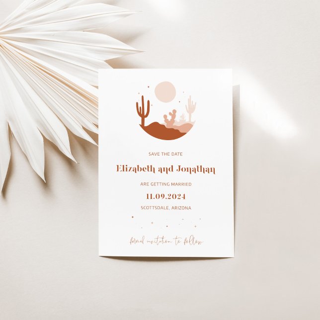Invitation Illustration De Terracotta Du Désert Enregistrer L (Créateur téléchargé)